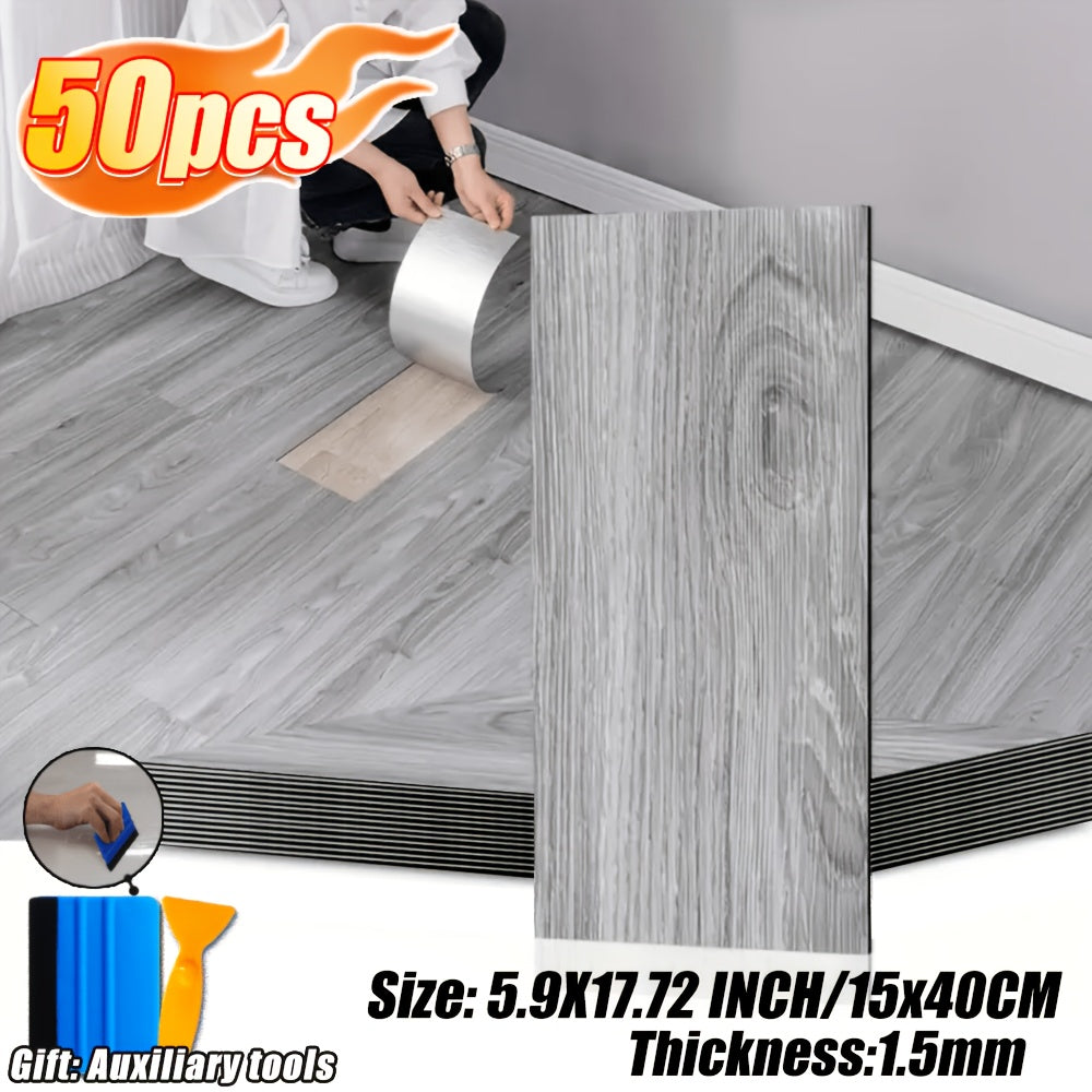 25pack 50  wood grain vinyl flooring tiles 15 75 x 5