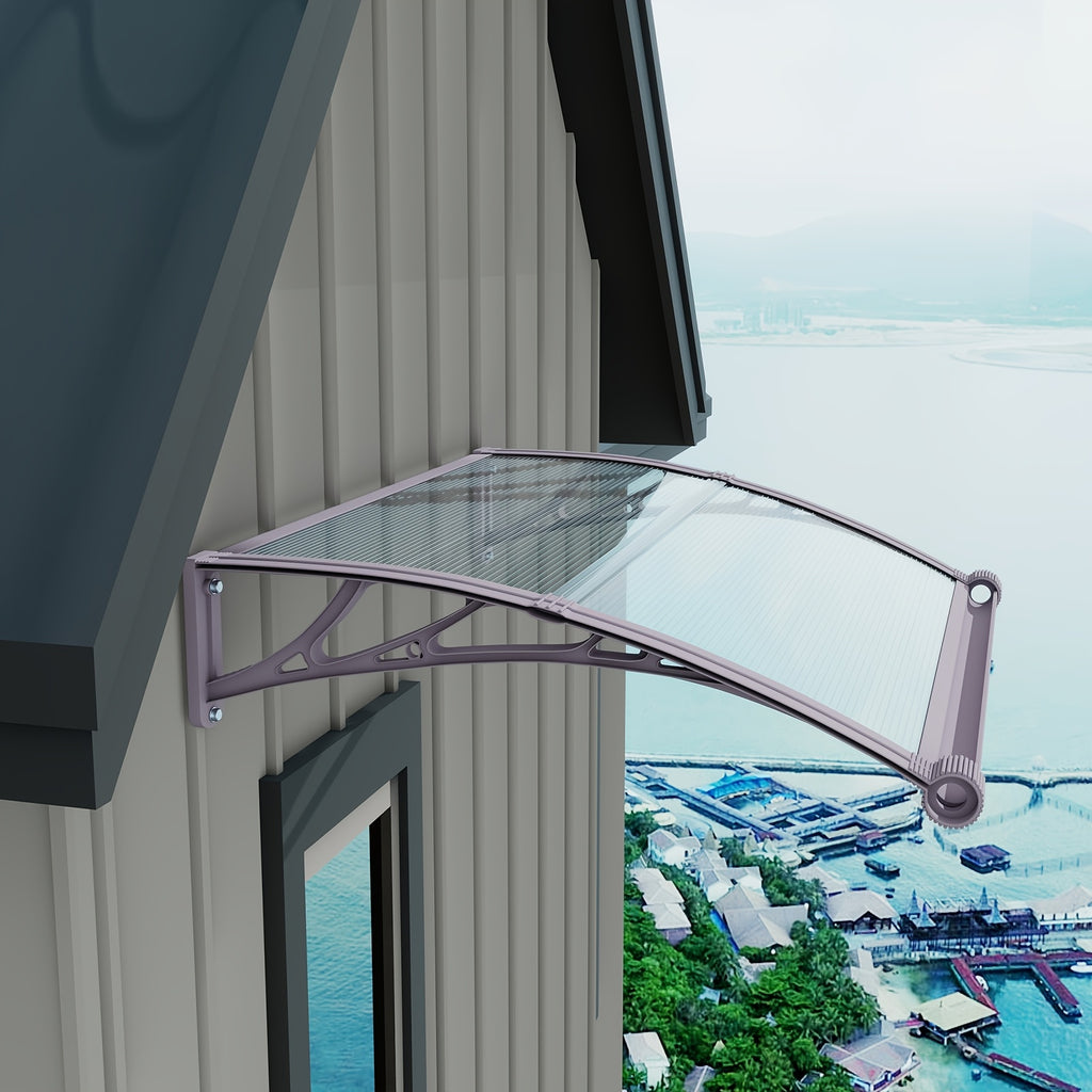 awnings windows doors large gutters rain sun uv protection