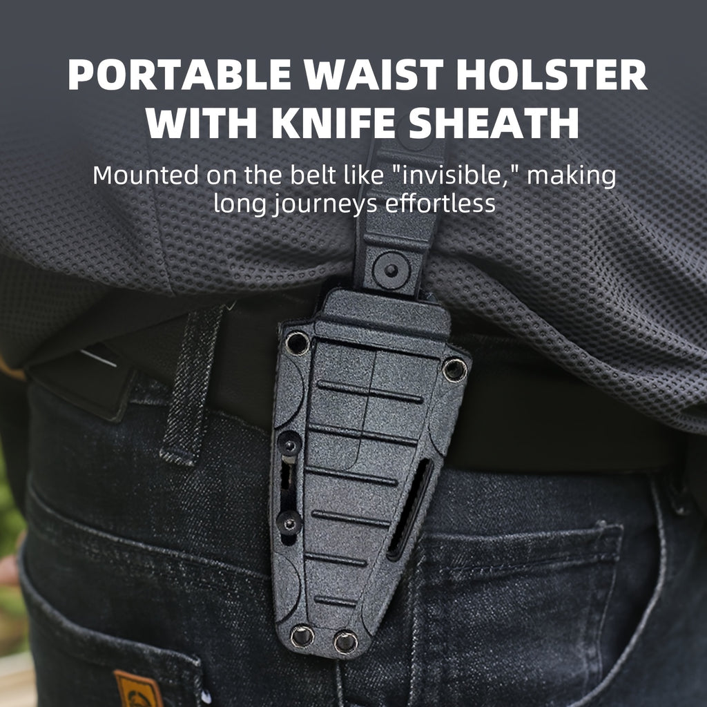 compact stainless steel edc knife sheath suitable