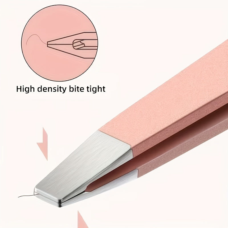 rose gold japanese stainless steel tweezers 4 piece set