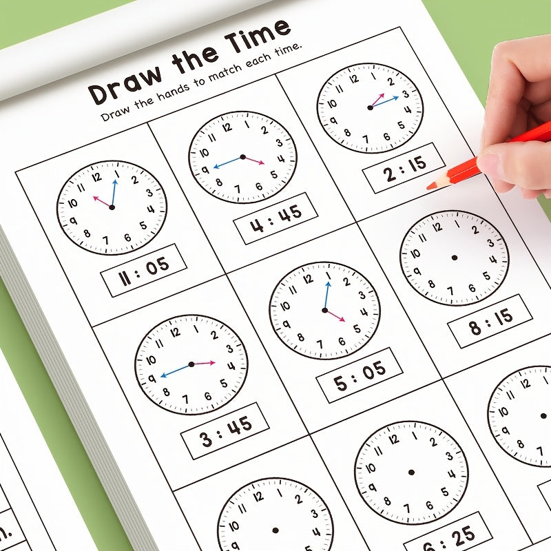 workbook children learn   time suitable homeschooling