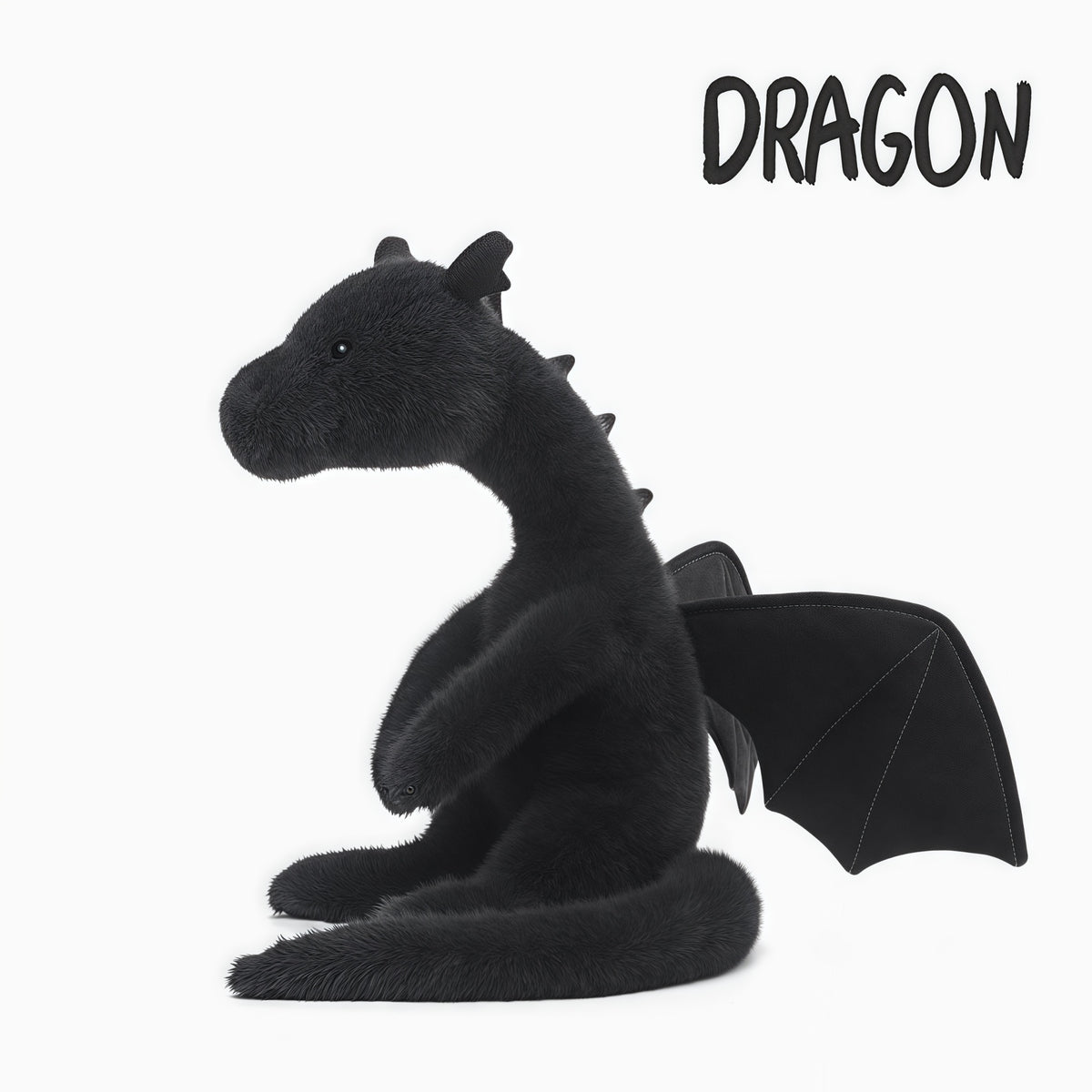 85cm 33 46 inches giant plush filling black dragon plush