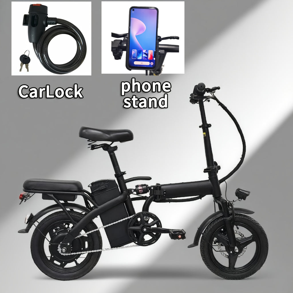 electric bike 48v battery brushless motor 15 20mph folding