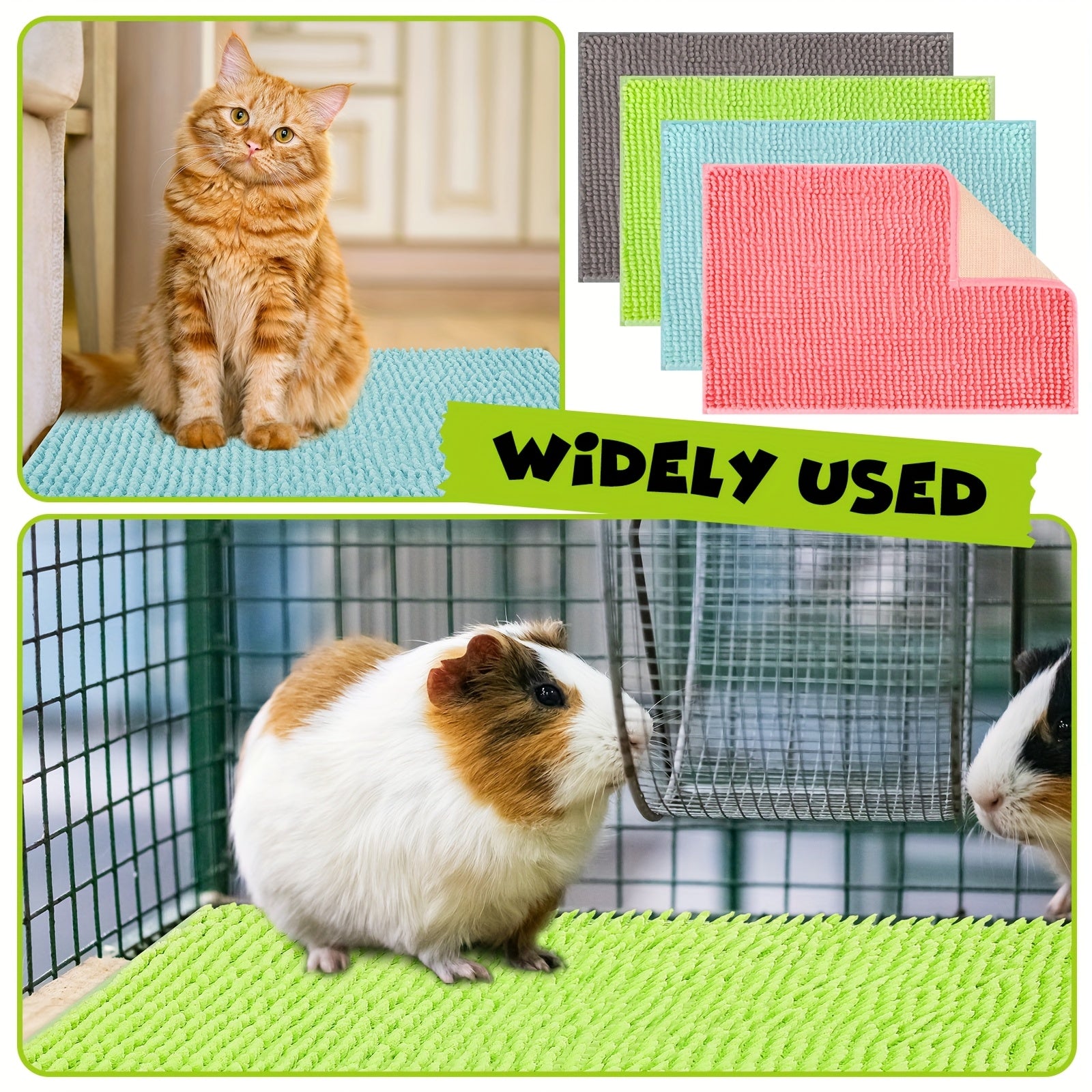 8pcs guinea pig cage liner guinea pig cage bedding reusable