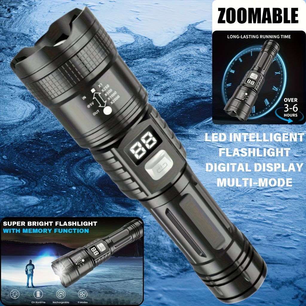4pcs rechargeable high power led flashlights