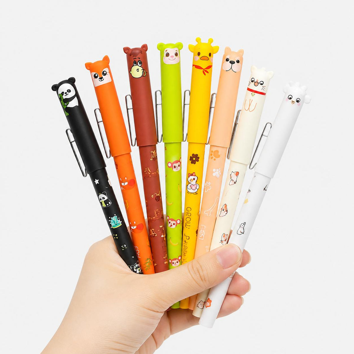 30 pack 0 7mm erasable gel pens animal print design