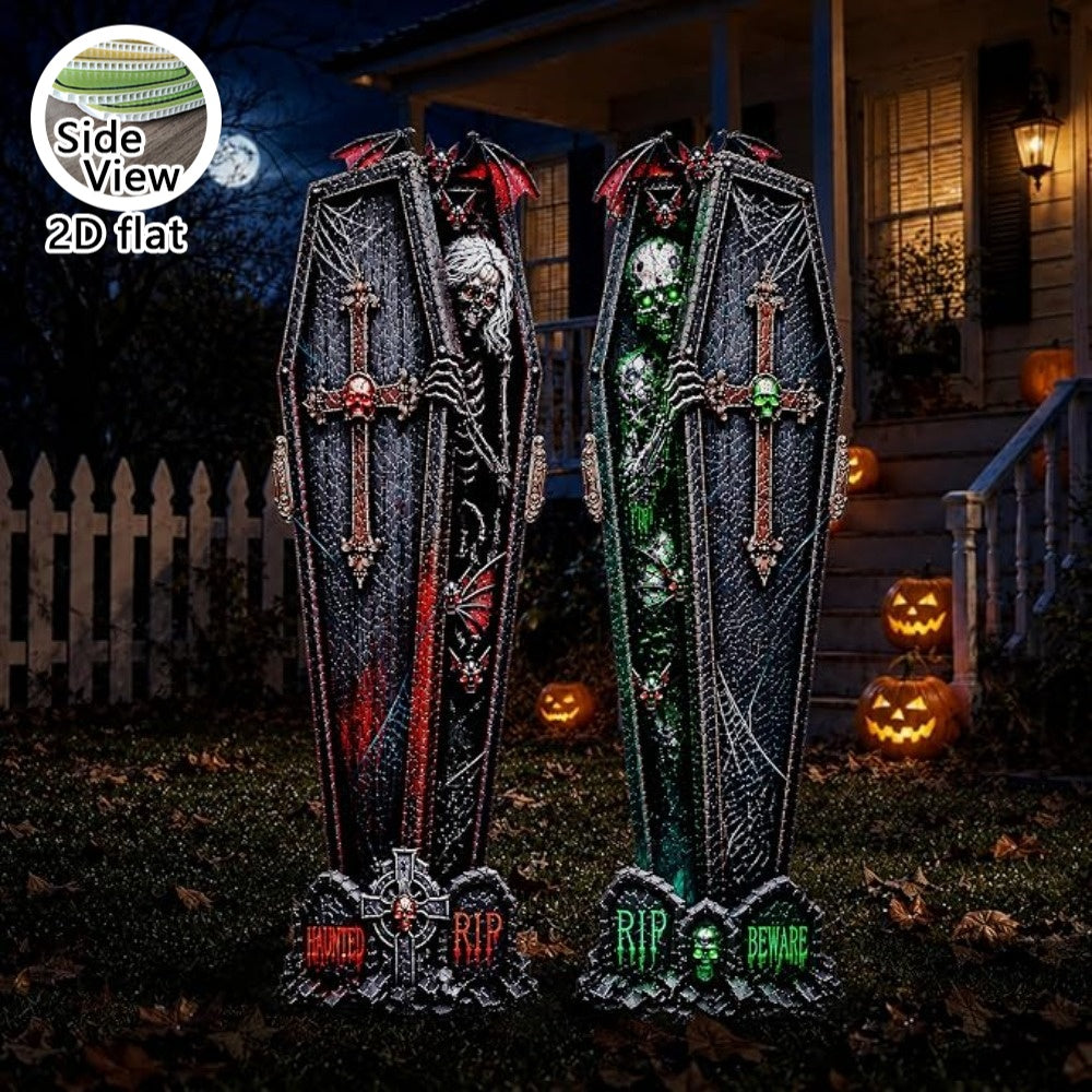2d flat 2d flat 2d flat halloween yard sign   set