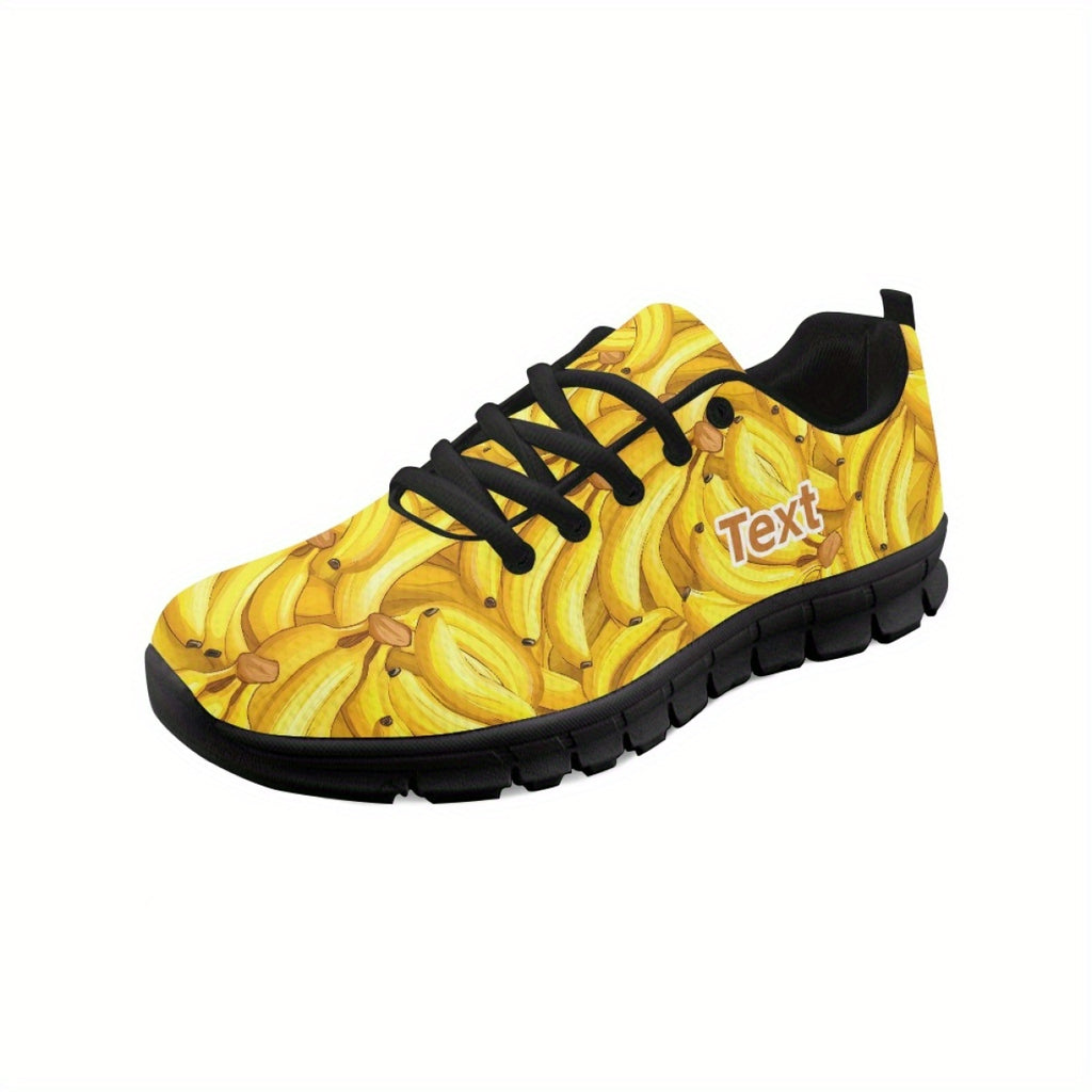personalized name custom banana   shoes training