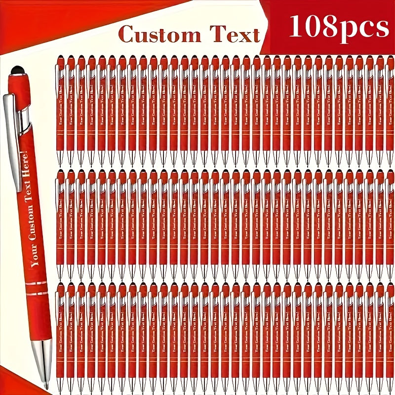 customizable engraved ballpoint pen set 18 mixed colors