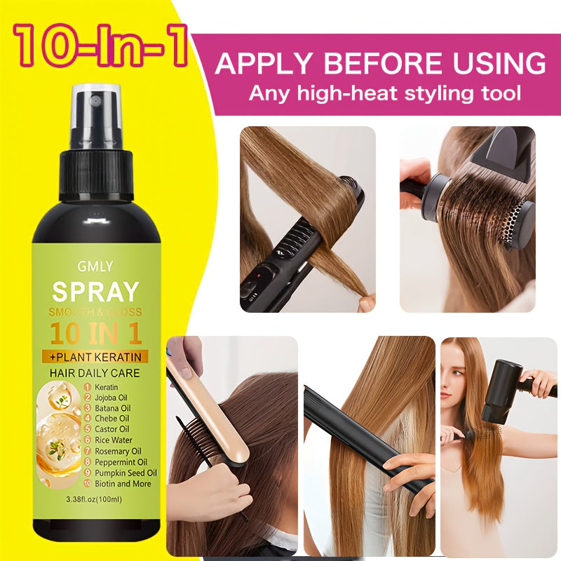 100ml 10 in 1 hair spray keratin rosemary blend long lasting