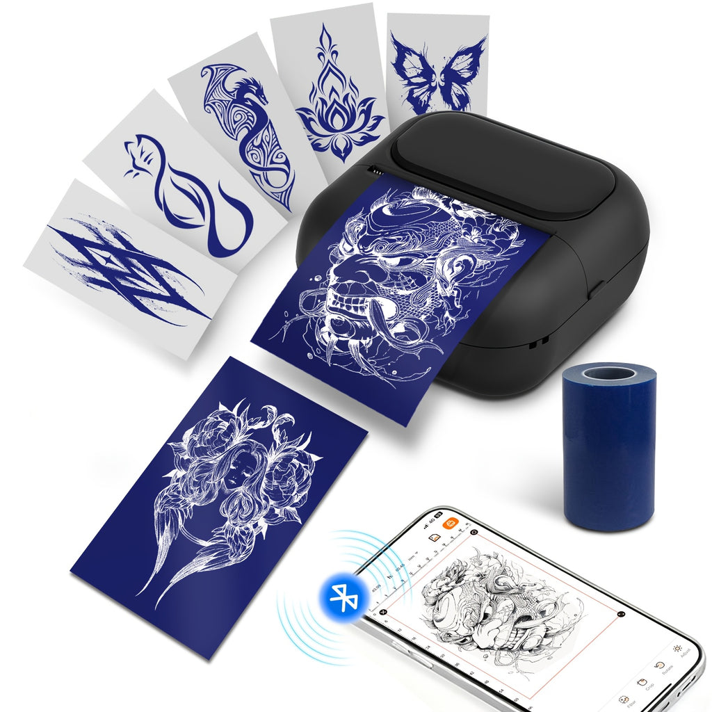portable wireless mini thermal tattoo stencil printer