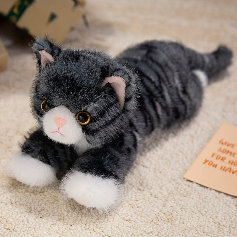 premium stuffed animal plush toy realistic cat plush animals