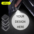 4pcs car welcome lights design photo led clear projection
