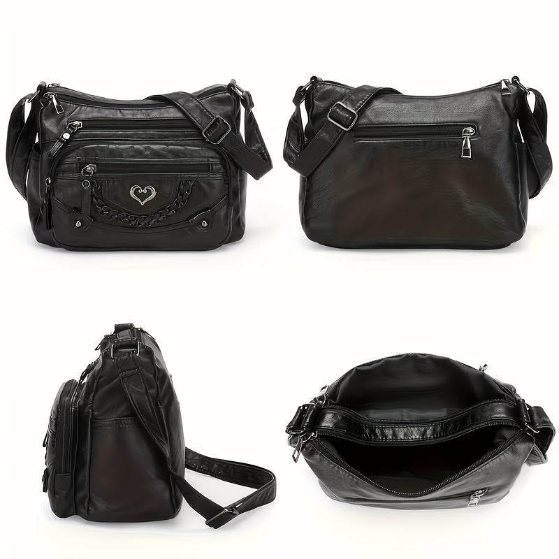 multi compartment tote bag soft texture stylish