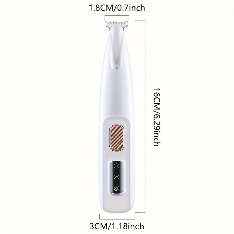 1 pet grooming electric clipper usb rechargeable led light
