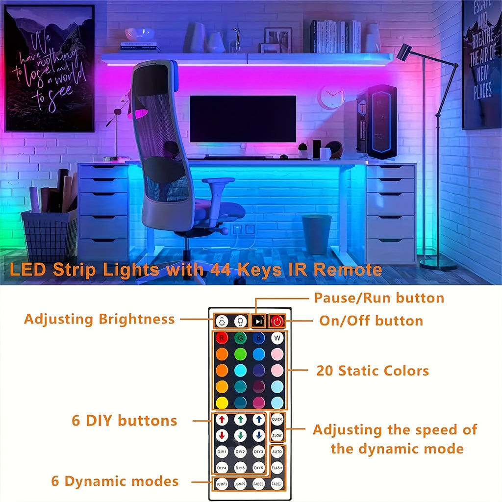 100  lights bedroom color changing led strip