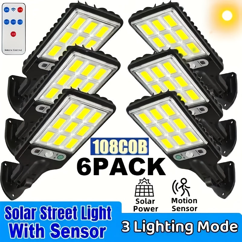 solar powered street light 8 6 4 2pcs   sensor
