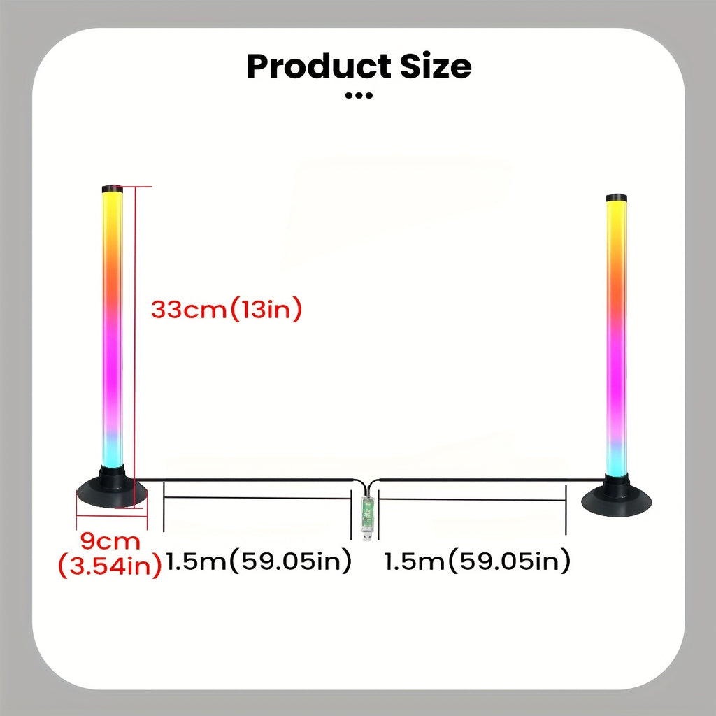 modern desktop ambient light sound activated led strip