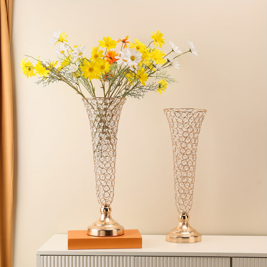 2pcs 10pcs crystal trumpet floral   wedding