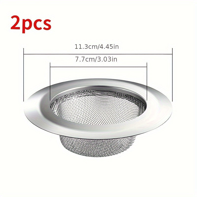 2pcs kitchen sink strainer stainless steel sink drain