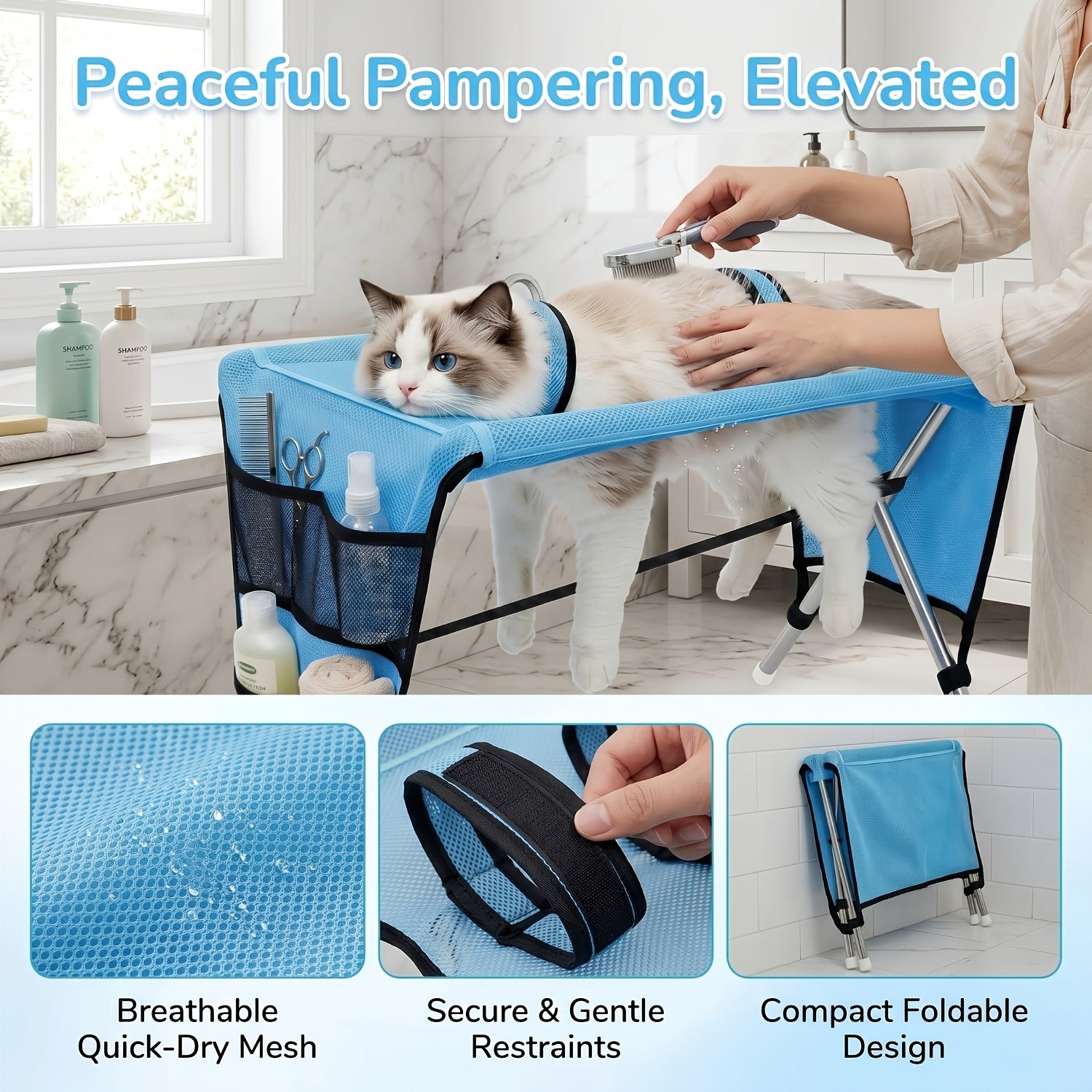 pet grooming hammock stand   towel strap suitable