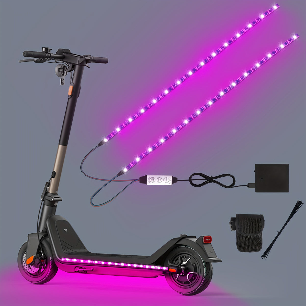electric scooter led light strip usb battery   power