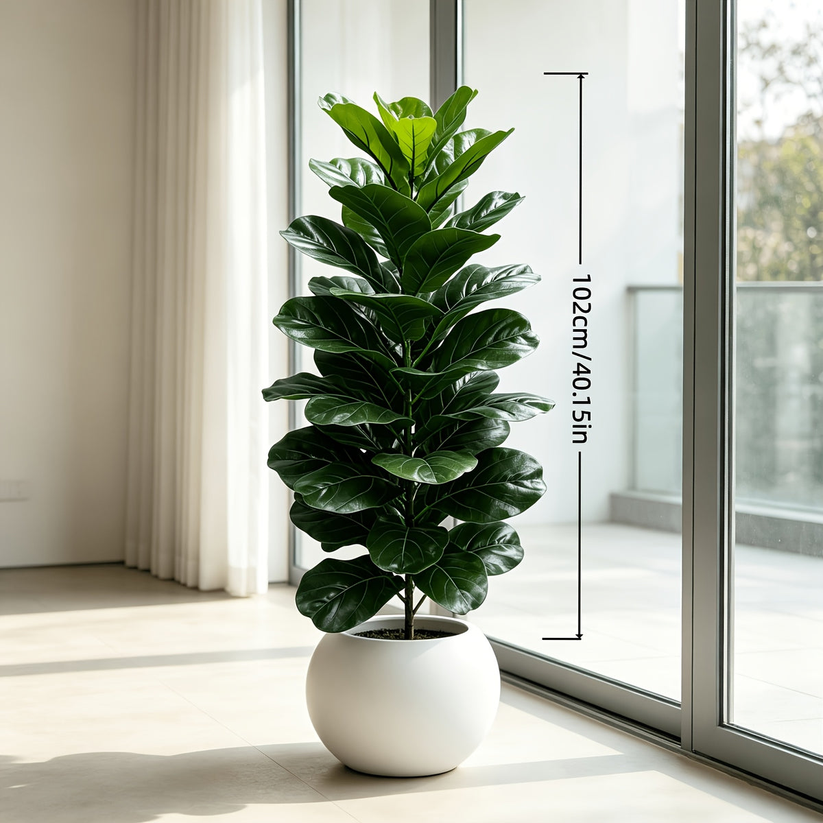 40 15 inch giant artificial fiddle leaf fig realistic