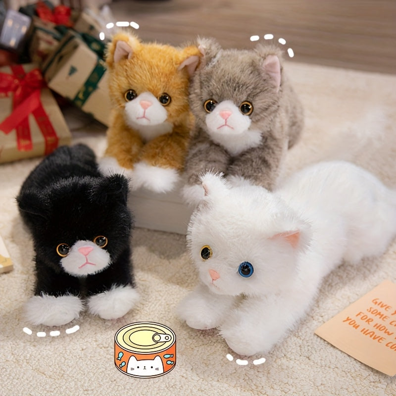 premium stuffed animal plush toy realistic cat plush animals