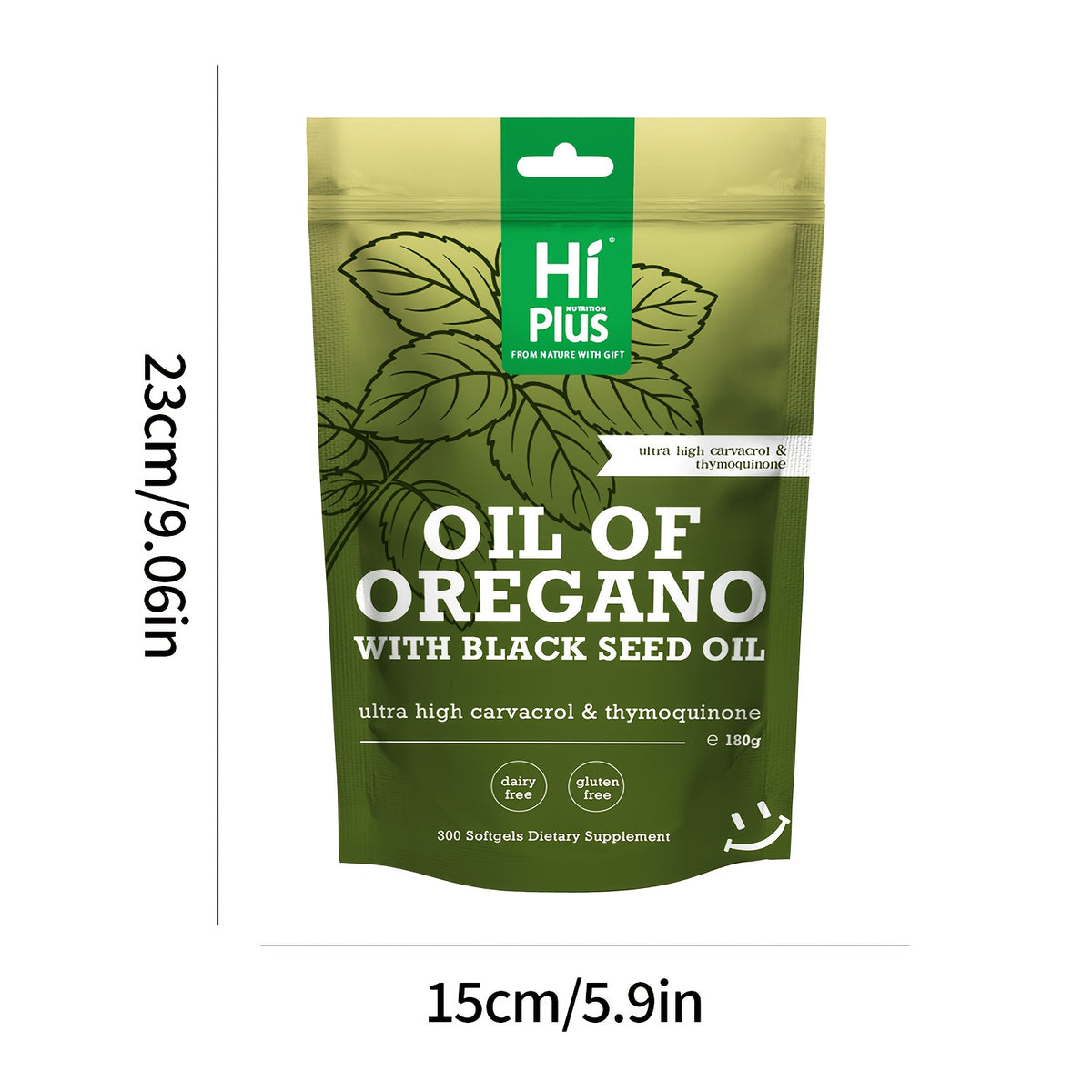 oil oregano   300 count 2 in 1 formula black