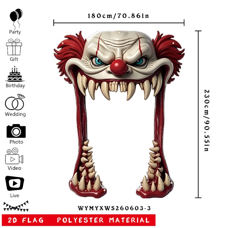 2d flat 1pc   suitable halloween decoration