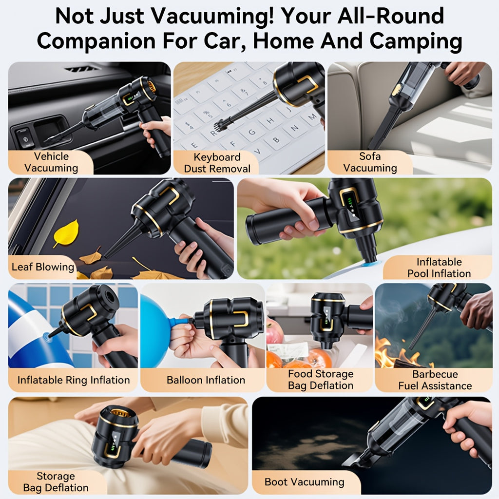 25000pa high power 9in 1wireless handheld car vacuum cleaner