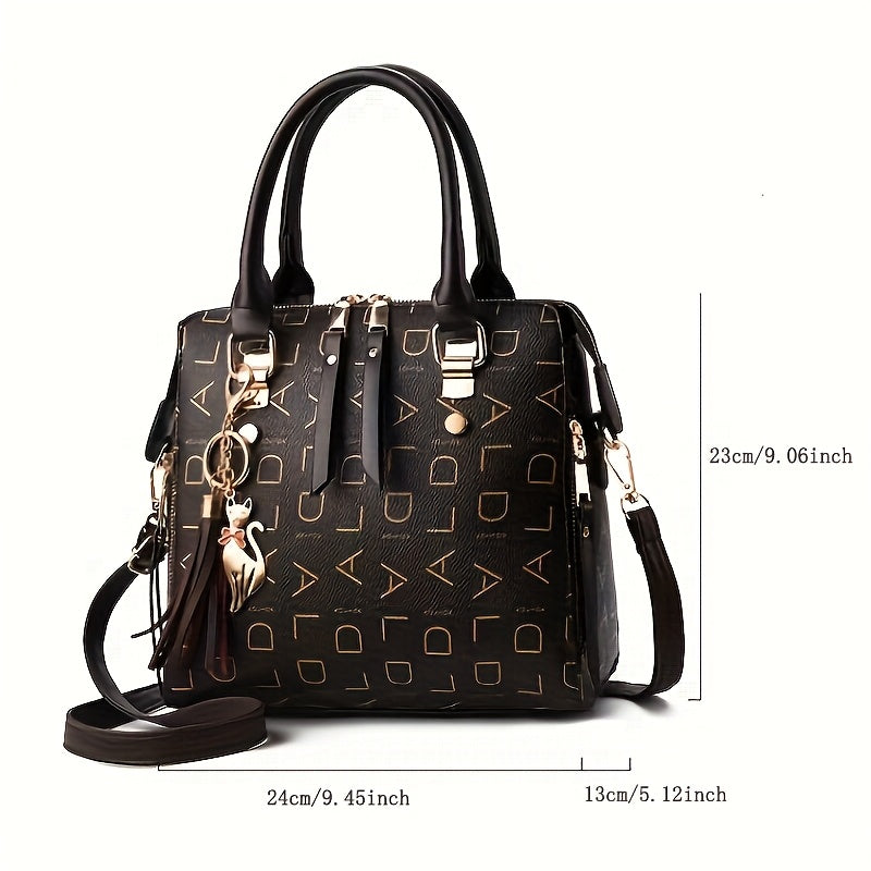 1pc ladies fashion crossbody bag zipper closure shoulder