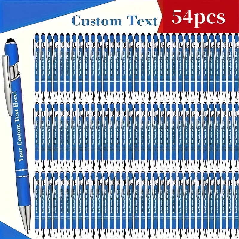 customizable engraved ballpoint pen set 18 mixed colors