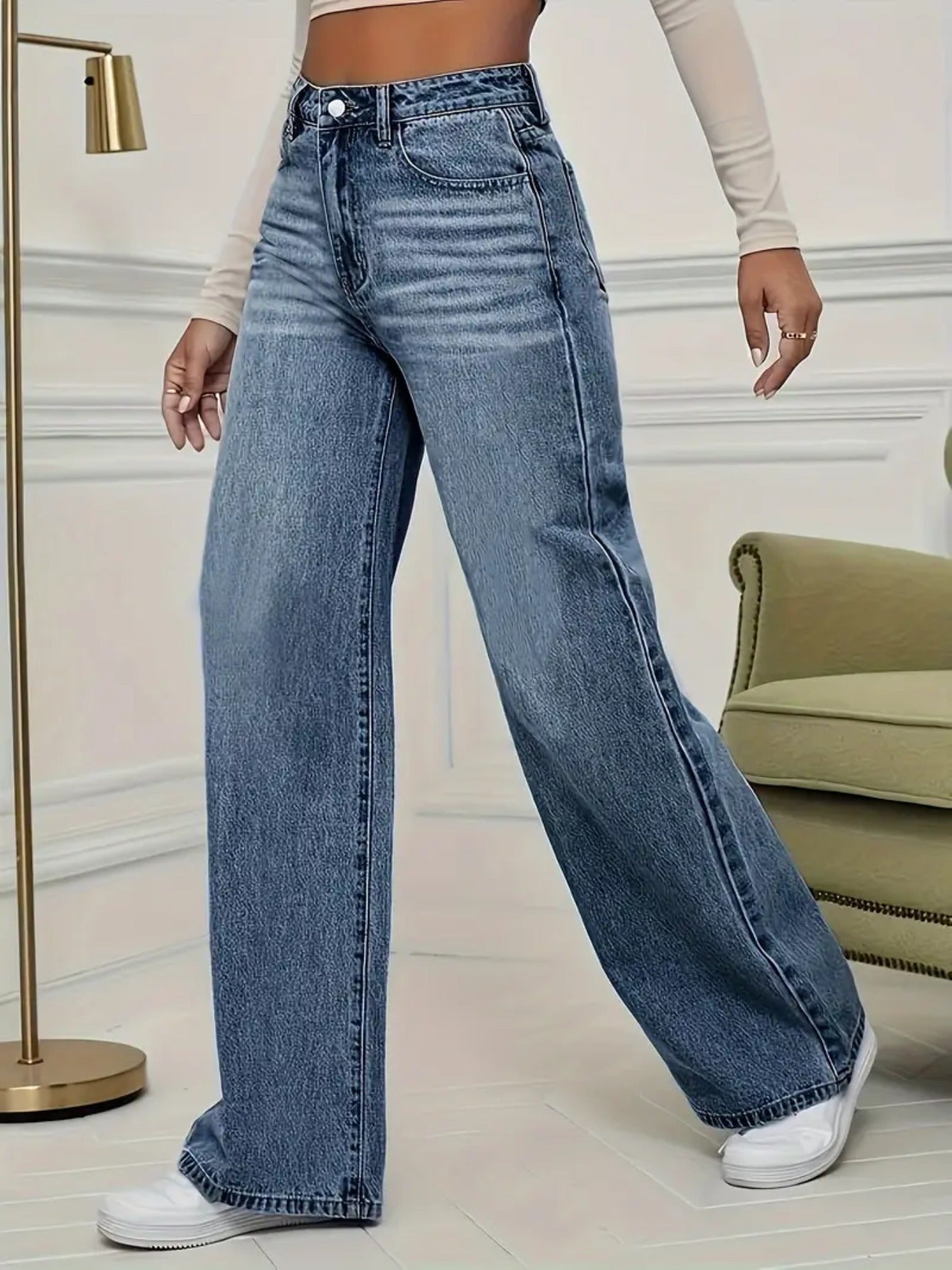 womens wide leg denim womens baggy wide leg denim pants