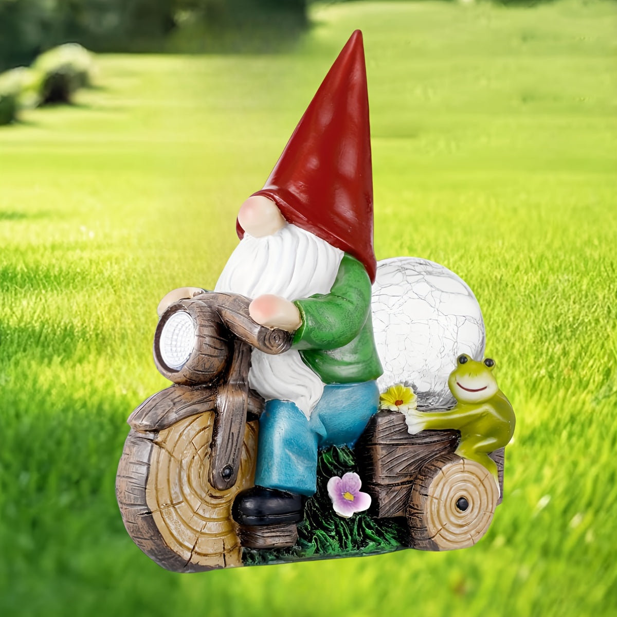 outdoor garden gnome statue light outdoor garden