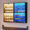 1pc wall mounted glass display cabinet 6 tier small display