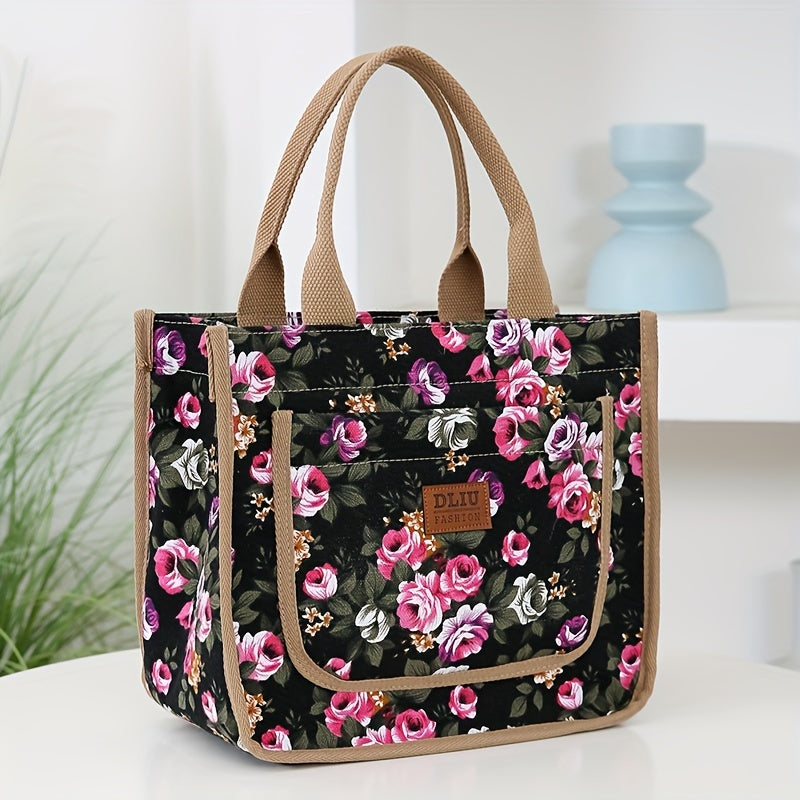 new tote bag made floral print fabric   durable