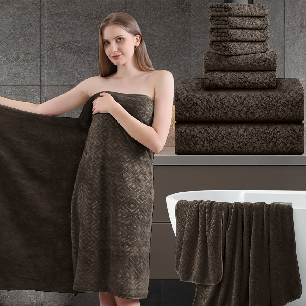 8pcs extra large bath towel ultra soft thick bath towel