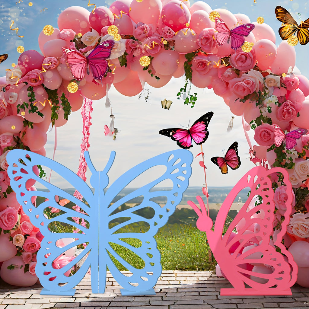 2pcs large wooden   props 20 17 5 standing wings