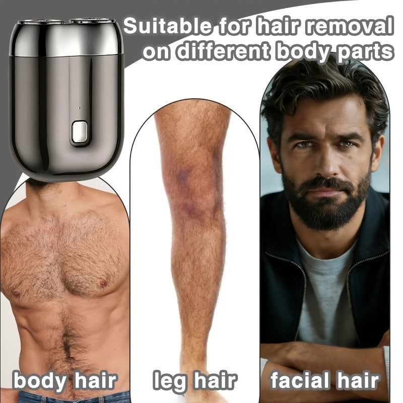portable electric shaver floating head system washable