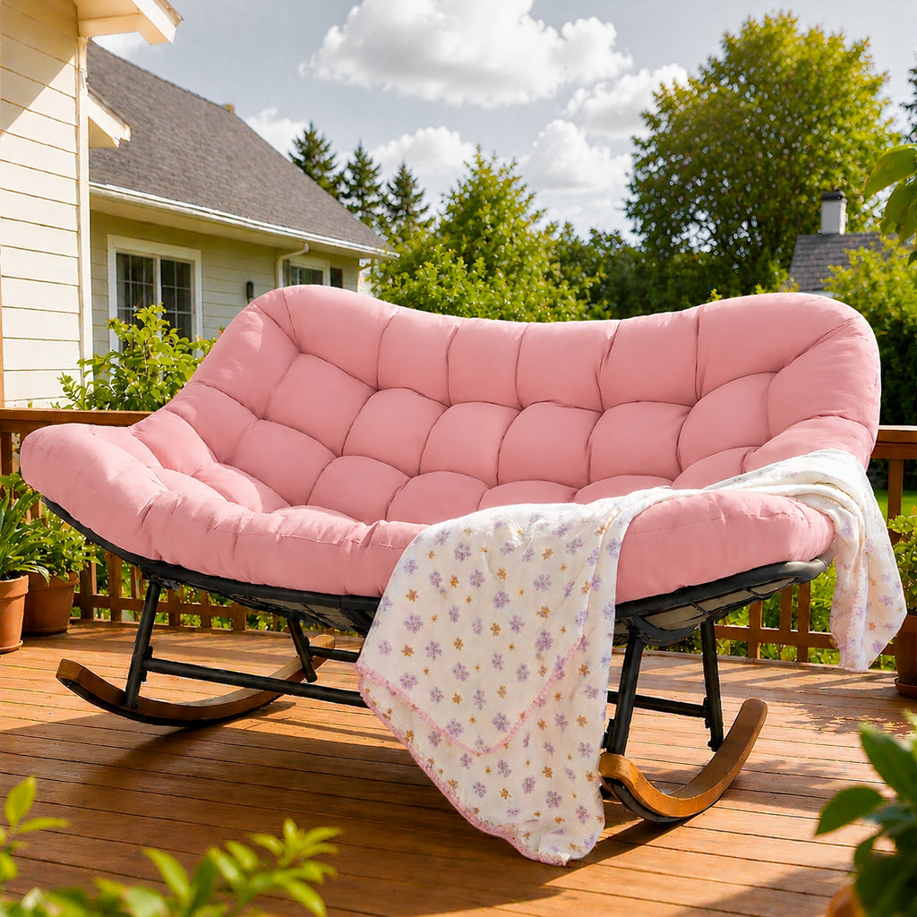 outdoor patio rocking chair oversized papasan rocking chair