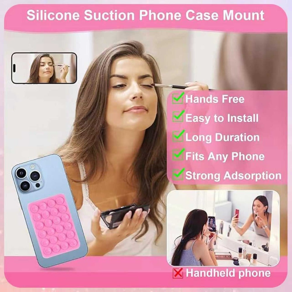5 pack silicone suction cup phone holders suitable
