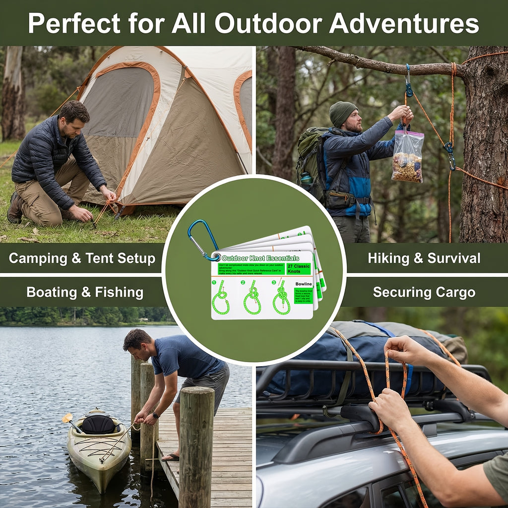 outdoor knots reference guide   27 essential knots