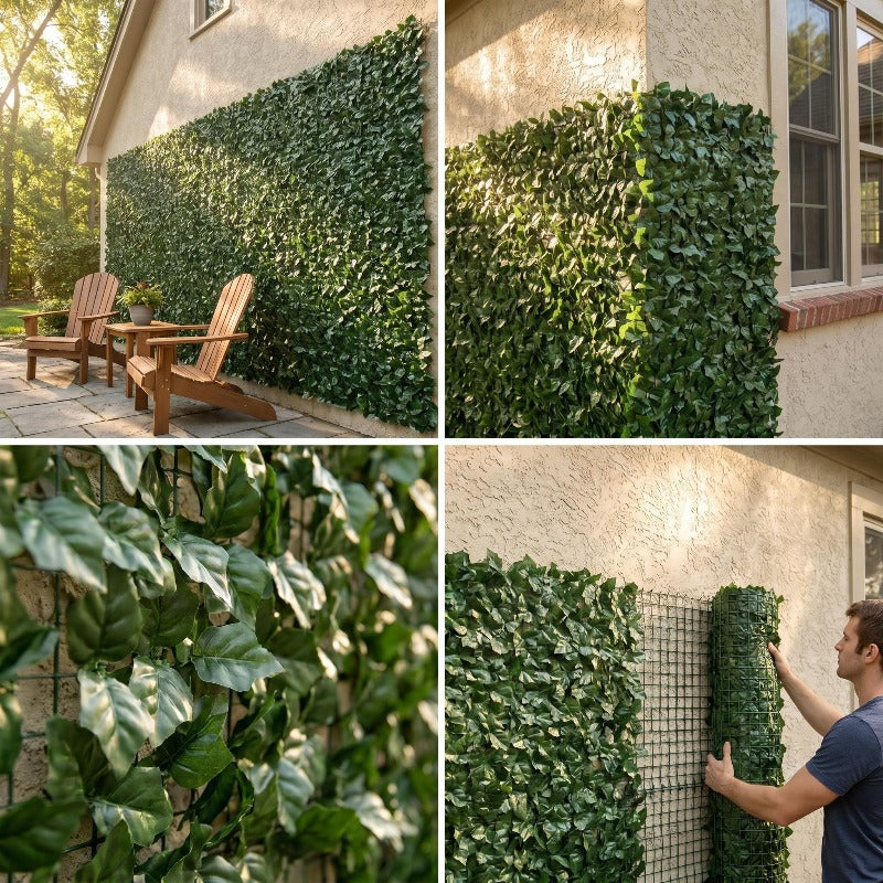 realistic artificial ivy privacy fence 119 x 40 perfect