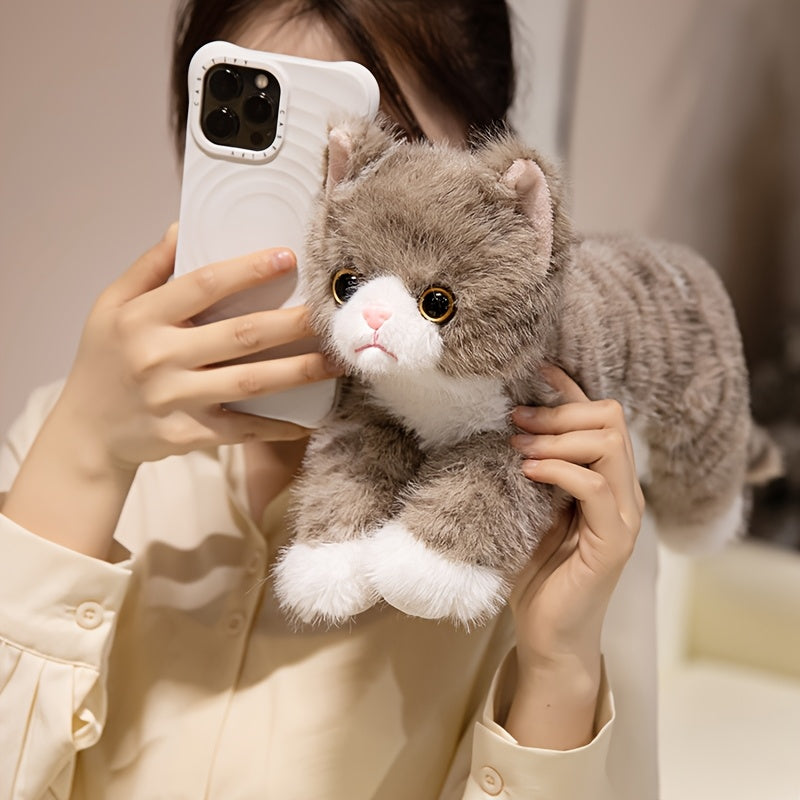 premium stuffed animal plush toy realistic cat plush animals