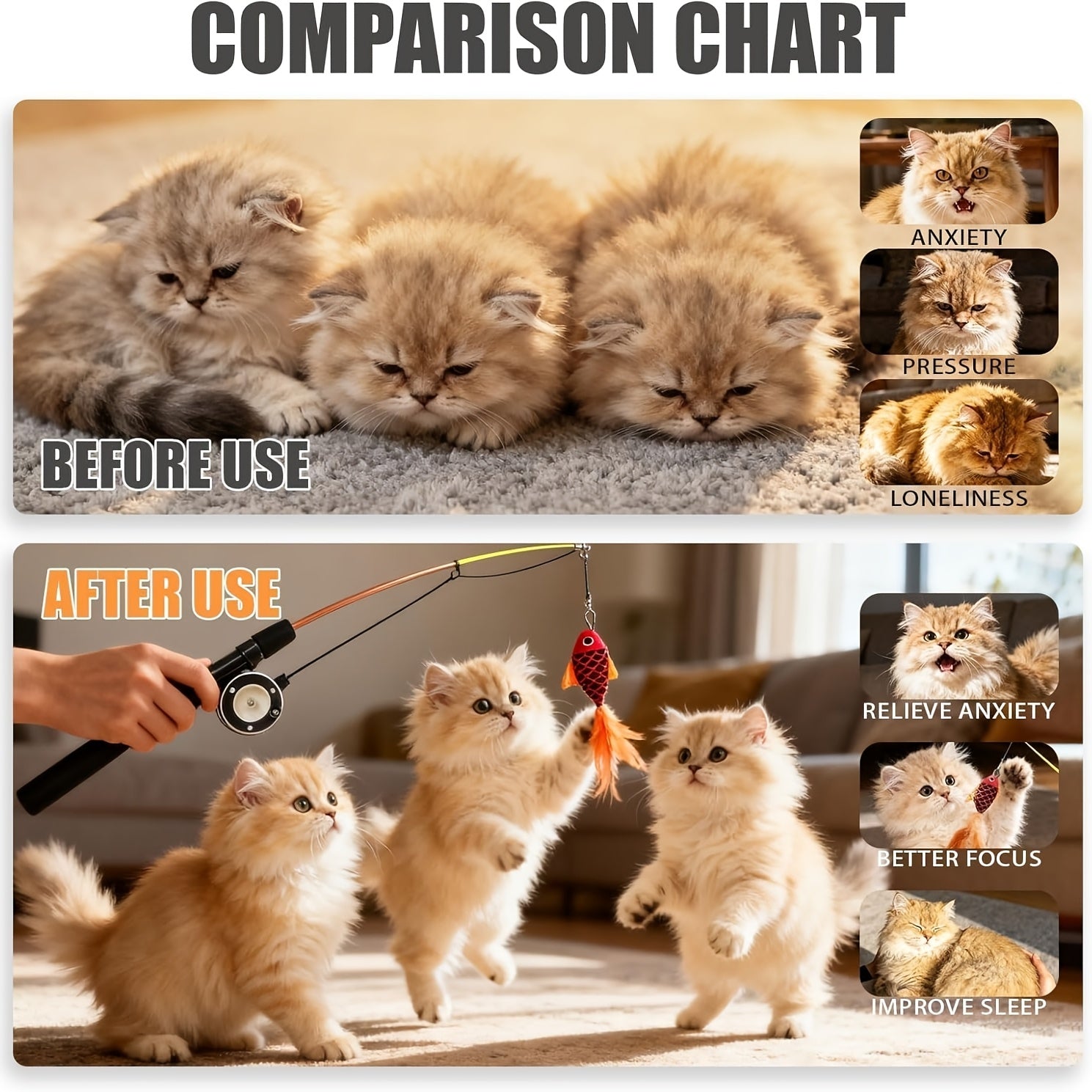 retractable cat teaser wand toy cat toys indoor outdoor cats