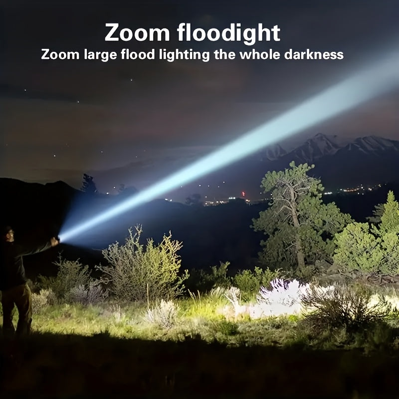 2pcs super powerful rechargeable flashlight