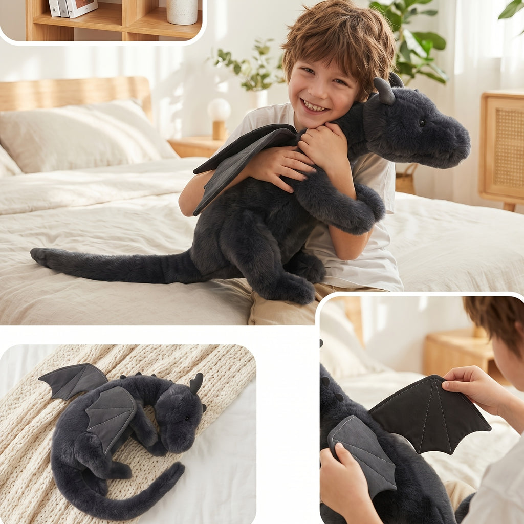 85cm 33 46 inches giant plush filling black dragon plush