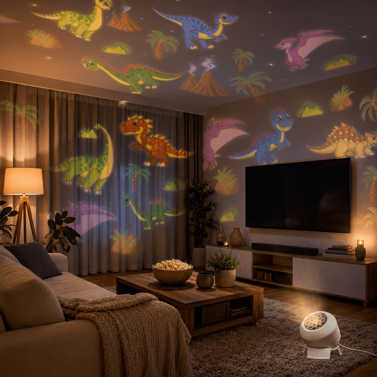 dinosaur themed dynamic projection lamp dinosaur forest