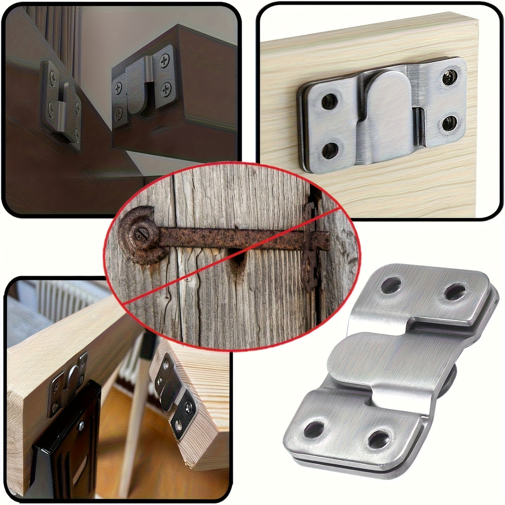 40pcs stainless steel heavy duty mounting brackets embedded